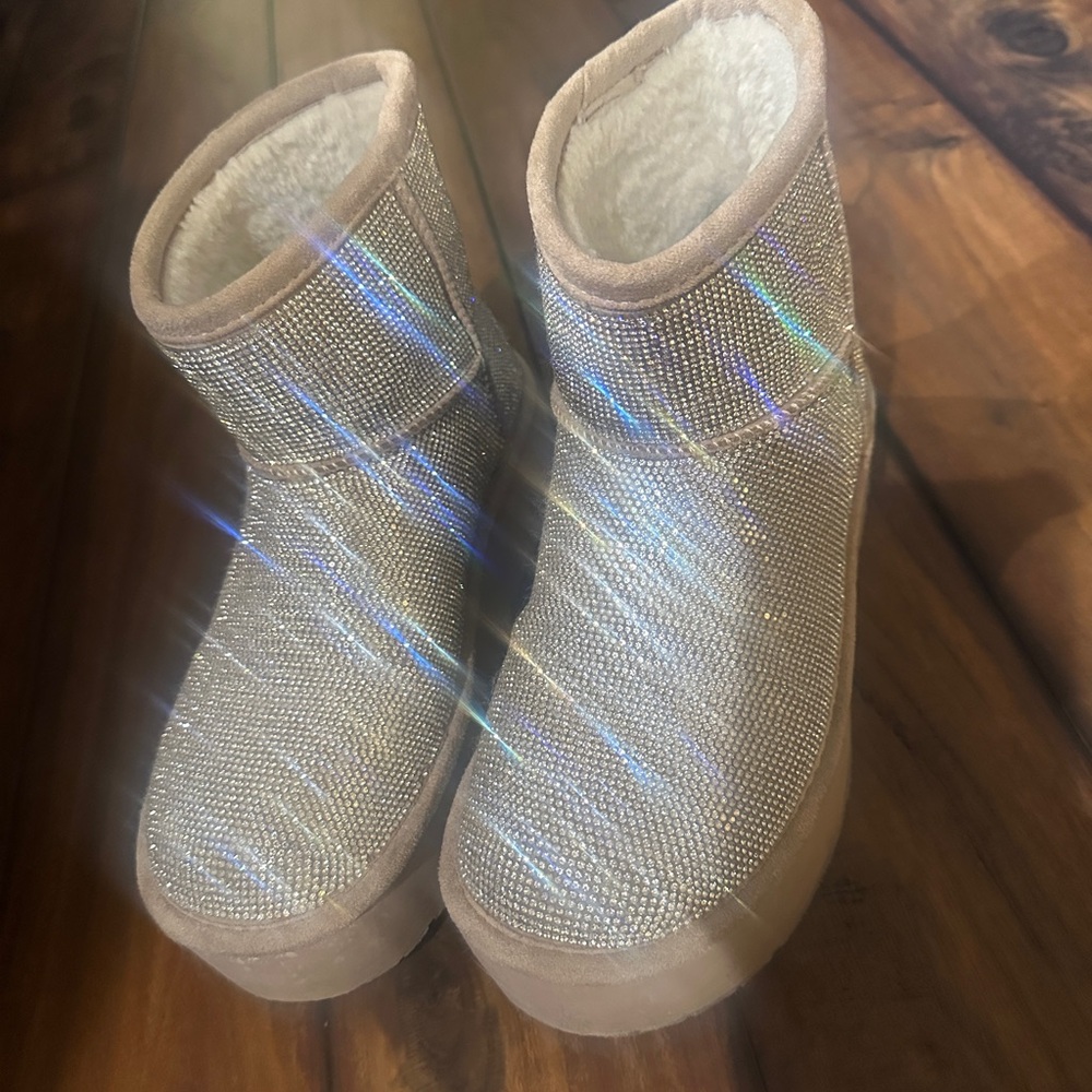 Sparkling Rhinestone Boots